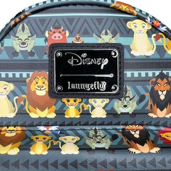 NEW Loungefly CL Exclusive Disney Lion King Tribal Chibi Mini Backpack main image 6